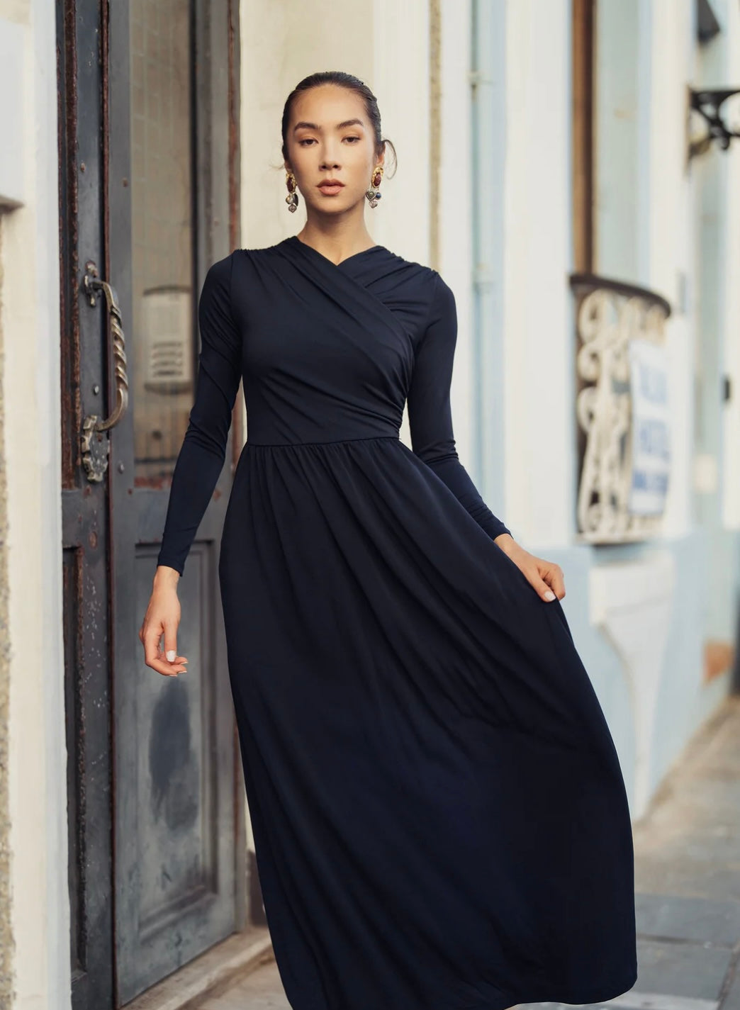 Bliss Crossover Overlay Maxi Dress