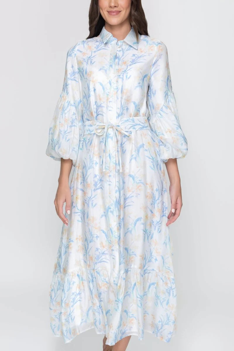 YAKIRA BELLA ALICE DRESS LONG SLEEVE (BLUE)