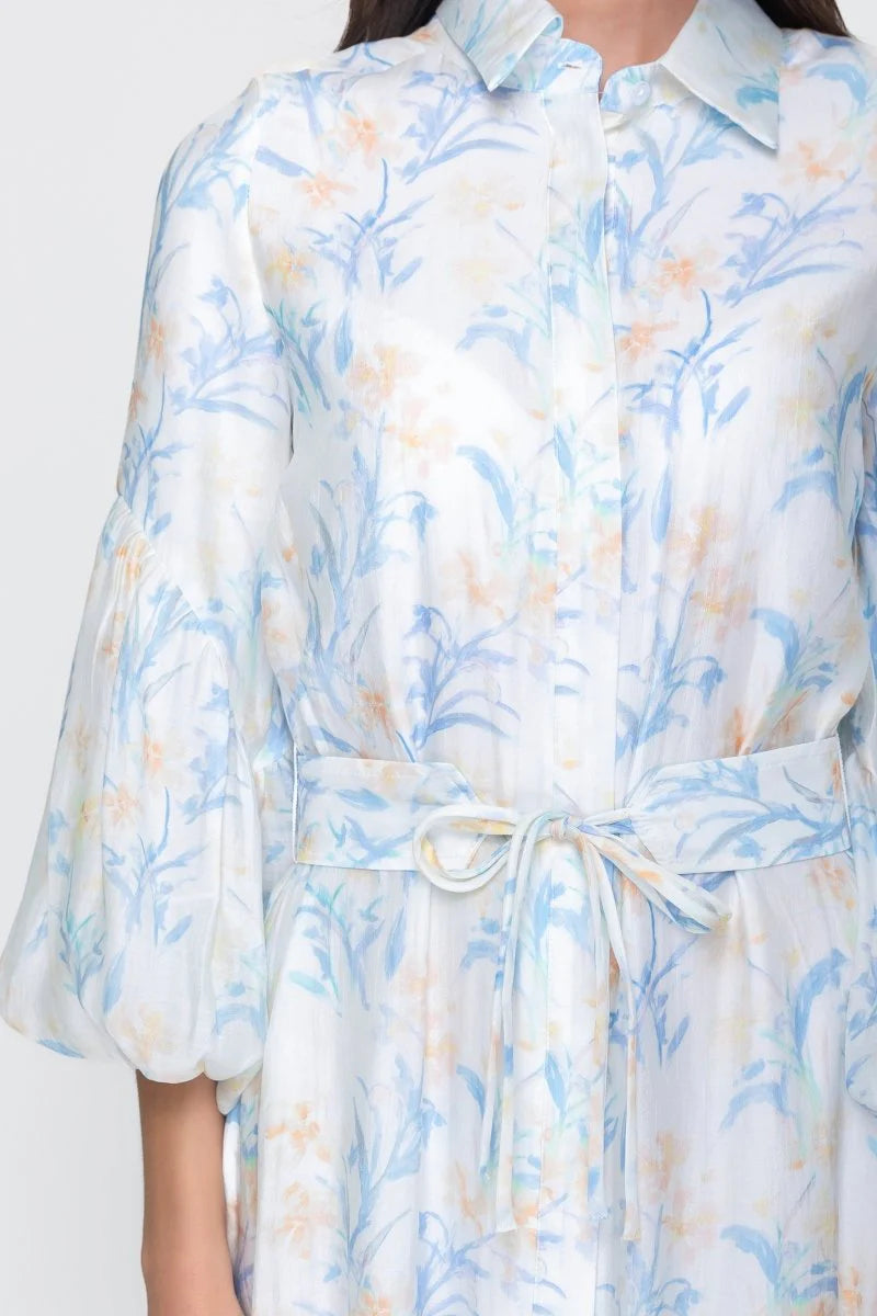 YAKIRA BELLA ALICE DRESS LONG SLEEVE (BLUE)