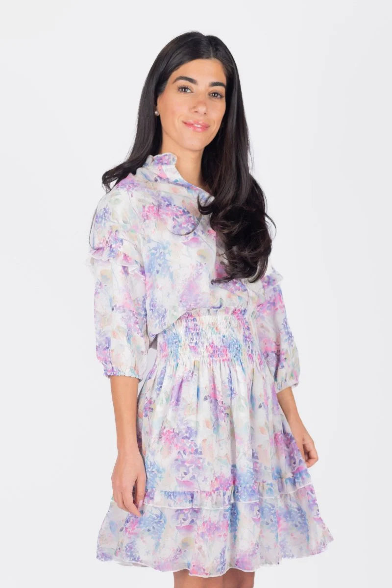 YAKIRA BELLA OLIVIA DRESS (PURPLE) 39"