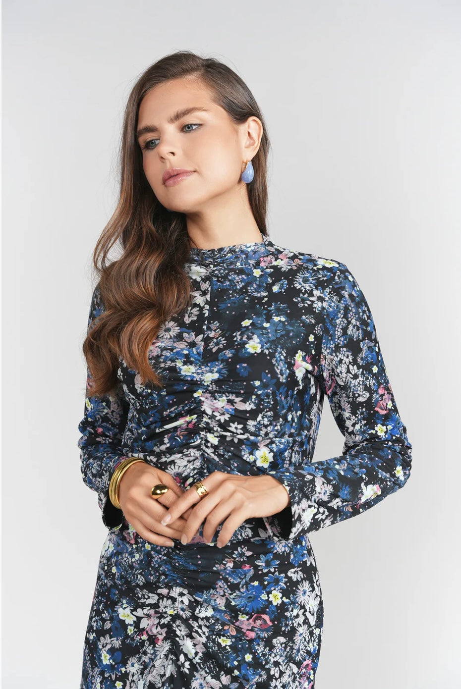 Adina LV Gali Top- Floral Grunge