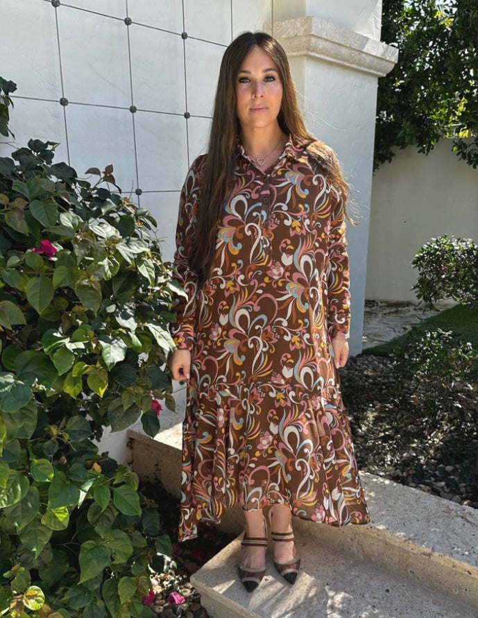 DRAMA NYC PLUS Pucci Print Dress- 2 Colors