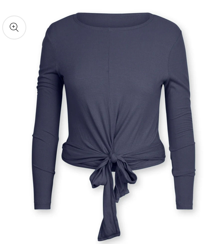 POINT WRAP TOP DUSK NAVY