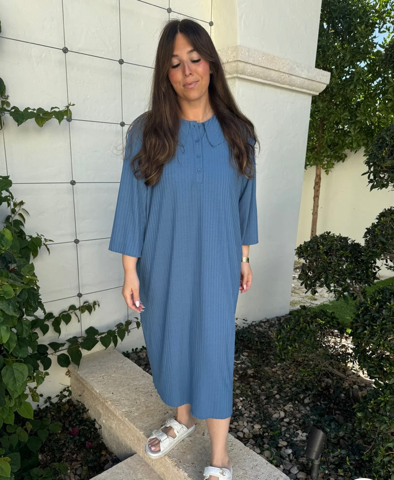 DRAMA NYC PLUS Beverly Ribbed Dress- 5 Colors