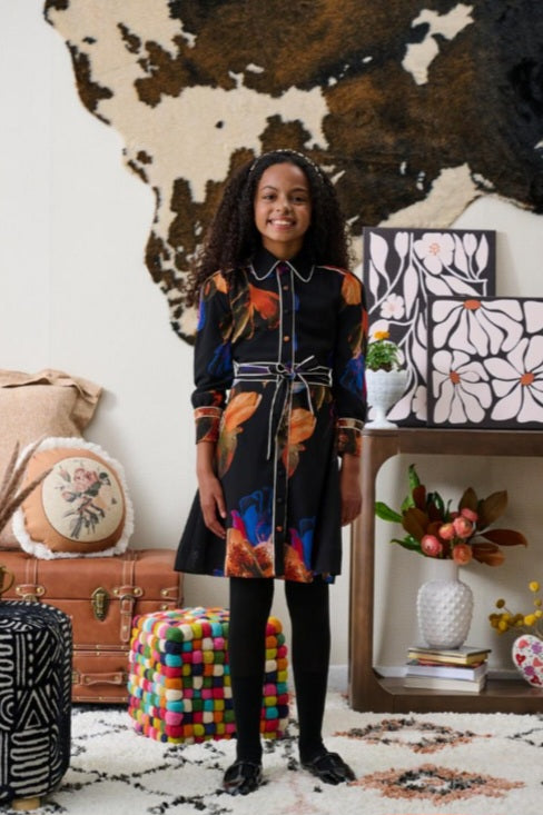 Porter Vibrant Floral Print Button Dress 2233