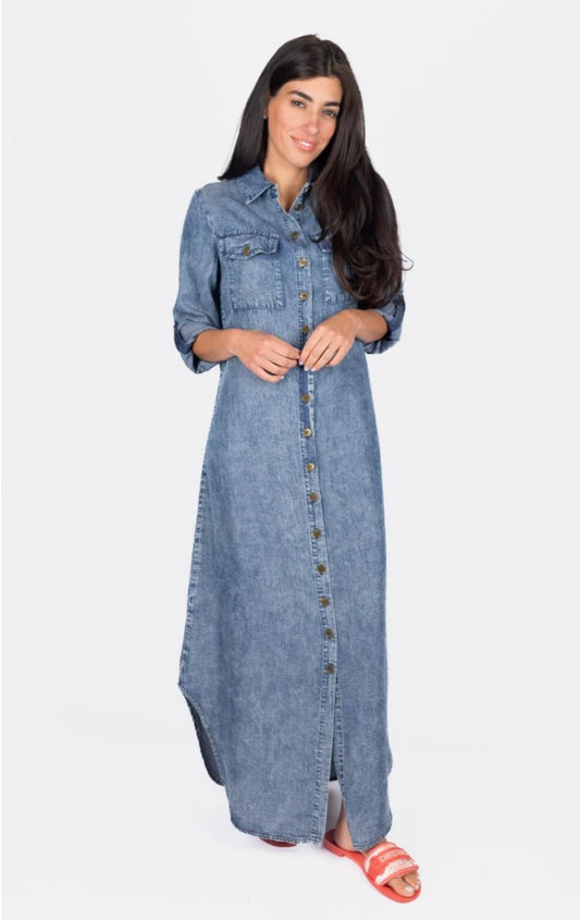 Yakira Bella Piper dress- Denim
