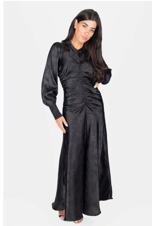 Yakira Bella AUDREY DRESS LONG SLEEVE (BLACK)