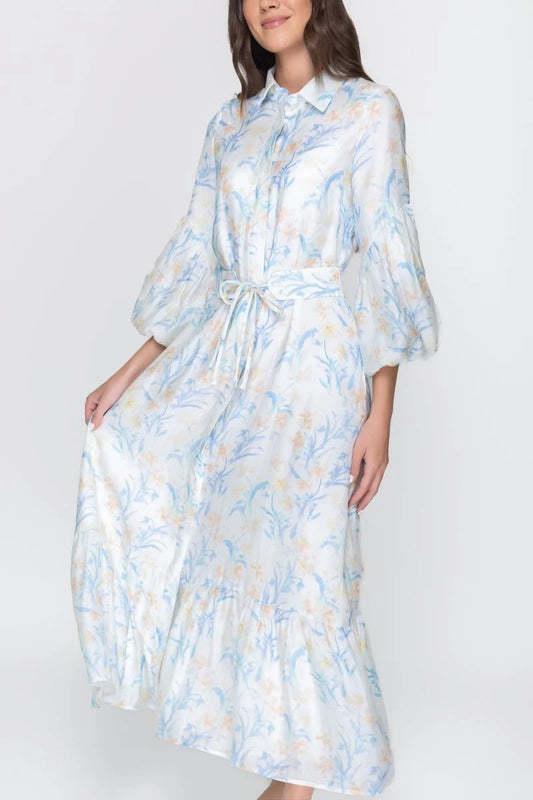 YAKIRA BELLA ALICE DRESS LONG SLEEVE (BLUE)