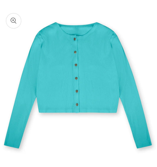 POINT CLASSIC CARDI OCEAN TEAL