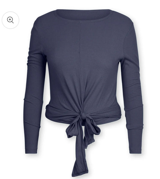 POINT WRAP TOP DUSK NAVY