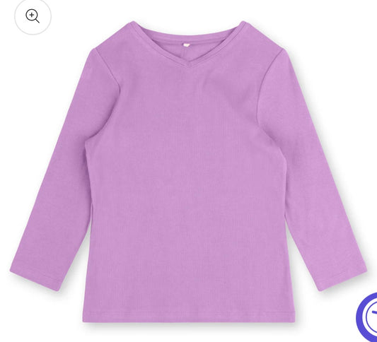 POINT 3/4 SLEEVE CLASSIC V-NECK LILAC