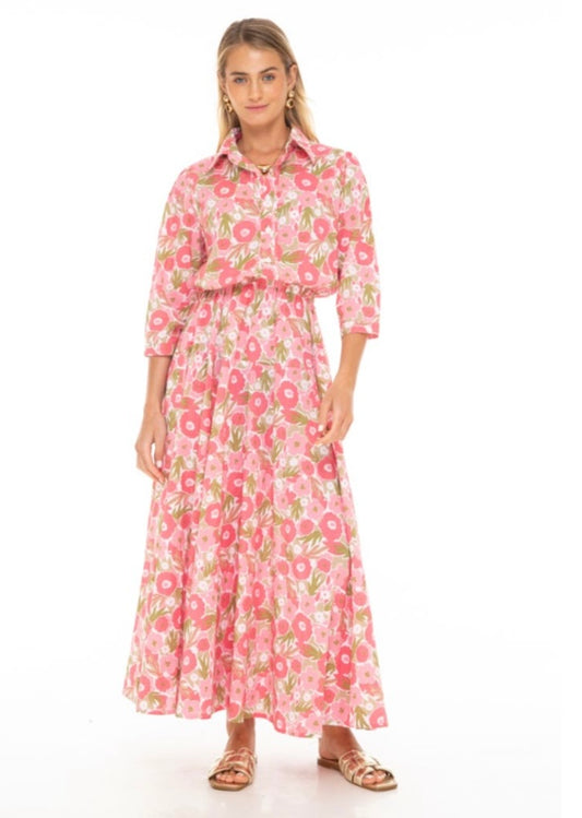SOLE DAISY LAVENDER GABBY LONG SHIRT DRESS