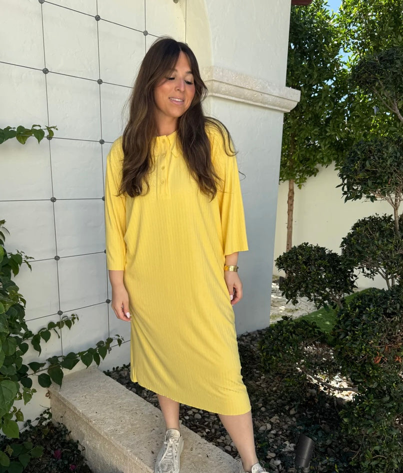 DRAMA NYC PLUS Beverly Ribbed Dress- 5 Colors