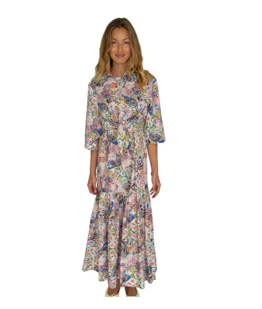 AVA LEA COUTURE Tiered Maxi Dress