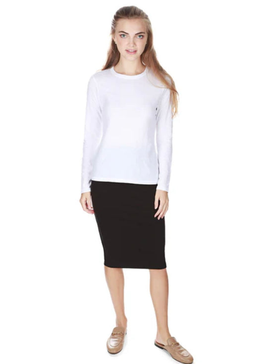 The Slim Skirt "Signature" Black Pencil Skirt