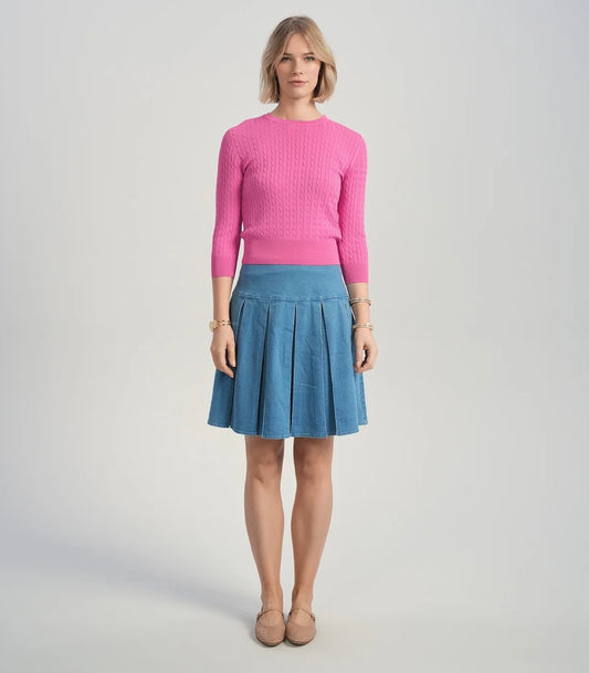 Aleeza Paris Lexi Cable Knit Top- 4 colors