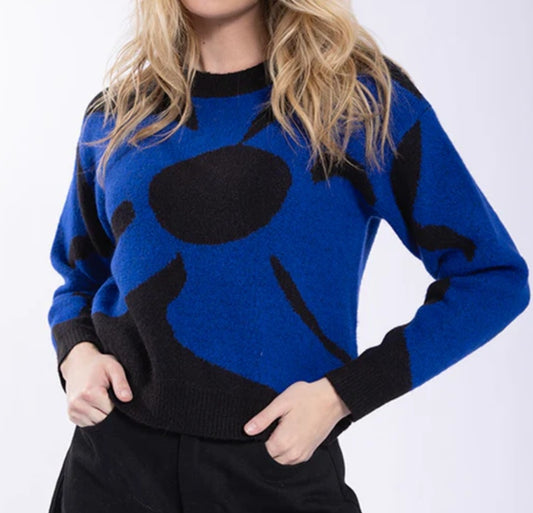 Concept Enlarged Flower Sweater